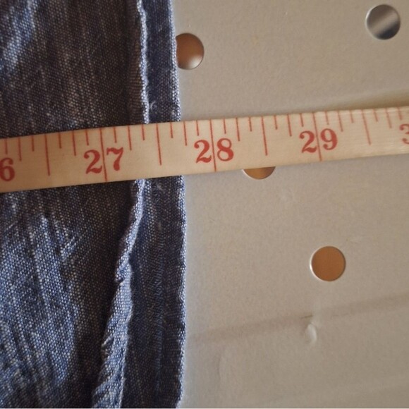 Slate & Stone Men's Classic Button Up Shirt Short Sleeve Casual Chambray Large - Picture 7 of 8